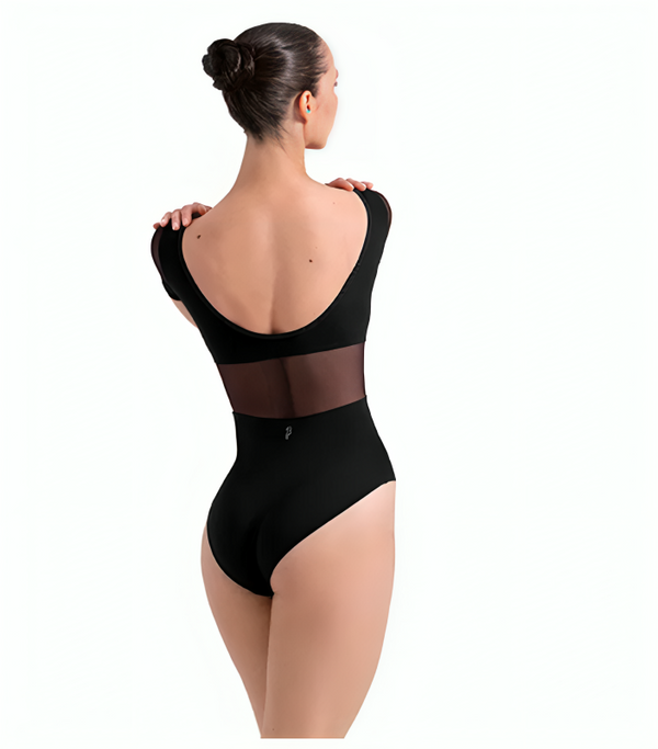 Justaucorps Mancherons L20011B Bloch Mia Noir Velours & Tulle Femme