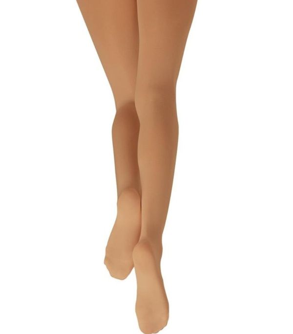 Collants de Danse Avec Pieds N14c Light Suntan Capezio Fille