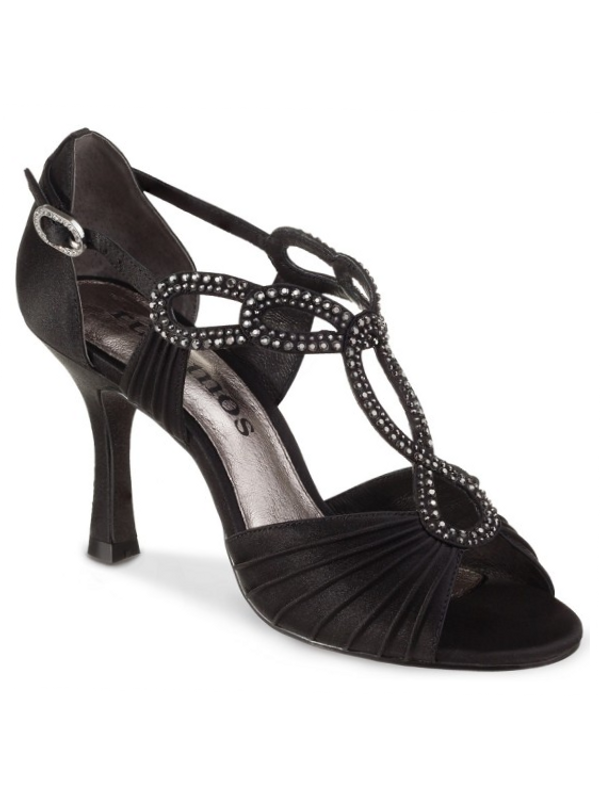 Bottines De Danse Latine Femme à Bout Ouvert - Strass, Talon, Semelle Antidérapante, Pour Salsa Et Bachata