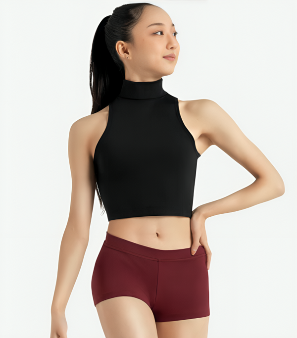Top Mock Neck Capezio TB261W - Crop Top Danse Femme