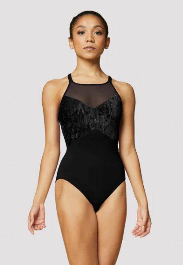 Justaucorps Effet Velour L1007 Bloch Femme