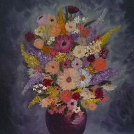 Bouquet de fleurs - Peinture à l’huile - Aurore Collard