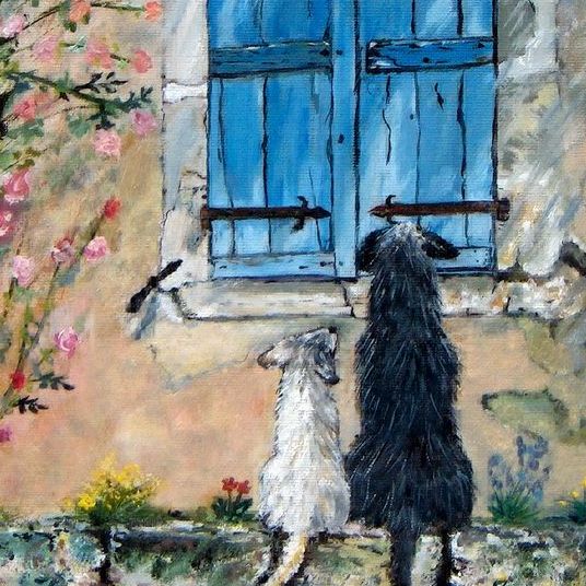 L'attente - Peinture à l’huile - Aurore Collard