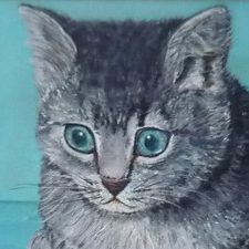 Minou - Peinture à l’huile - Aurore Collard