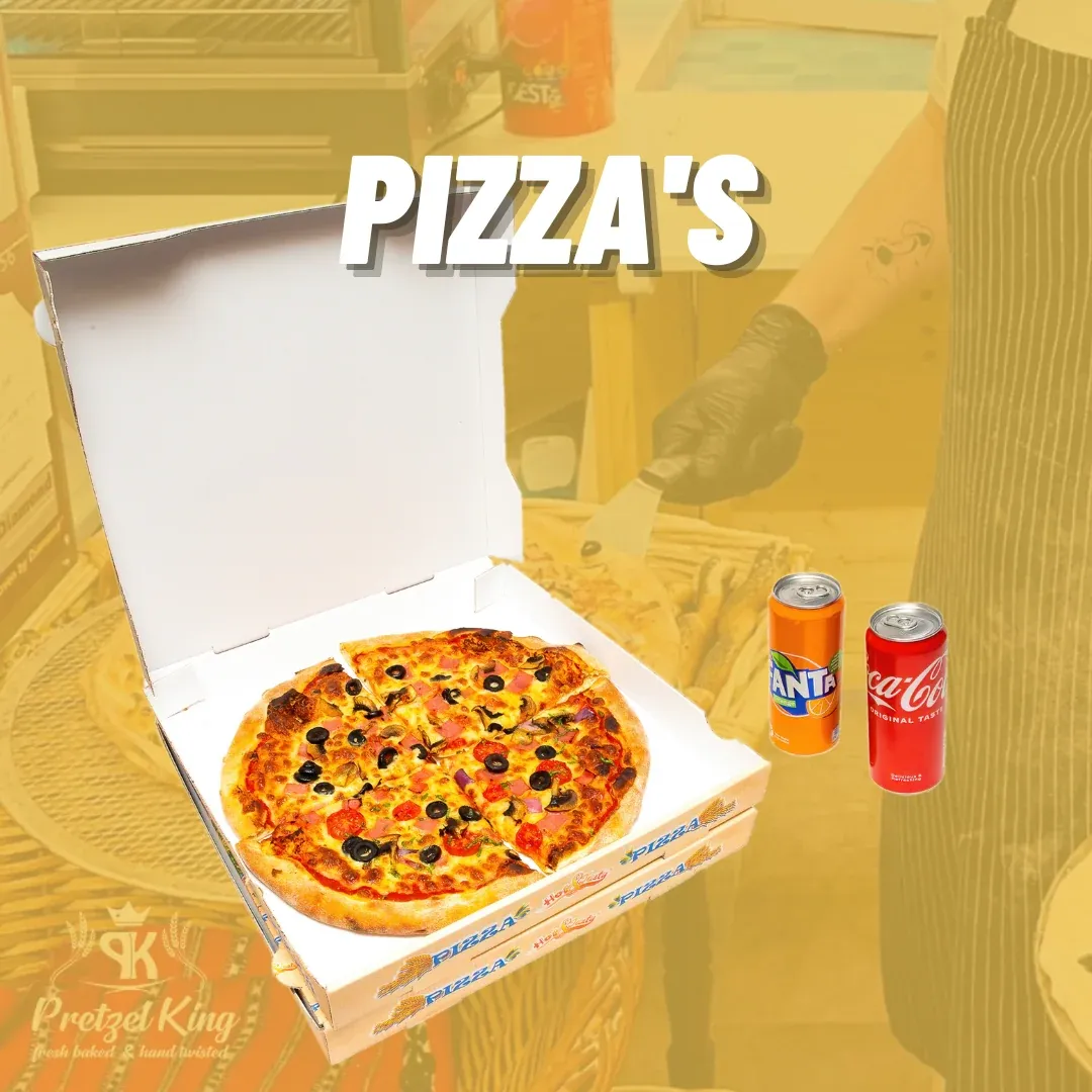 Pretzel King pizza’s